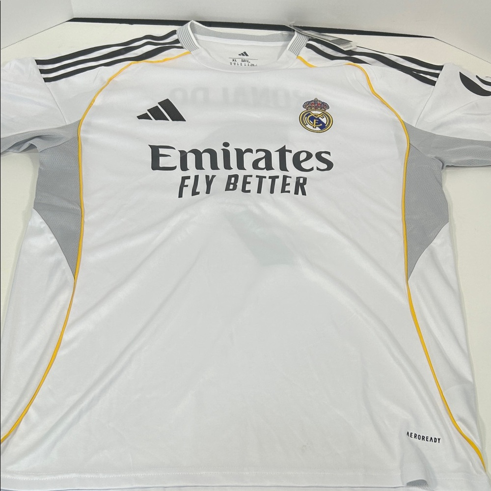 Adidas Real Madrid 2025/2026 home soccer jersey Ronaldo